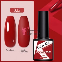 Oja semipermanenta KOSKOE color UV / LED Pure Color 8ml Cod 023 Cherry